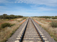 Crossing The Ghan nr Alice Springs